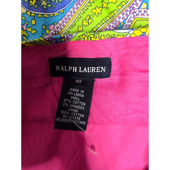 NWT Ralph Lauren Y2K Girls size 16 Blue Paisley Halter Dress - Picture 10 of 14